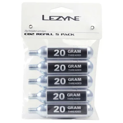 Балон LEZYNE СО2 20G 5 штук Сріблястий Y13