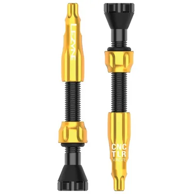 Ніпель для безкамерки LEZYNE CNC TLR VALVE 44MM Золотистий Y14