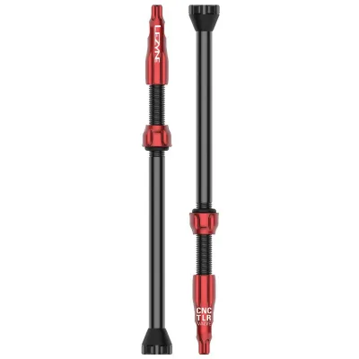 Ніпель для безкамерки LEZYNE CNC TLR VALVE 80MM Червоний Y14