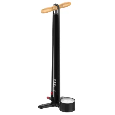 Підлоговий насос LEZYNE STEEL FLOOR DRIVE Манометр 3,5" Чорний матовий 220psi Y18