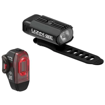 Комплект світла LEZYNE HECTO DRIVE 500XL / KTV PRO PAIR Чорний/Чорний 500/75 люменівів Y13
