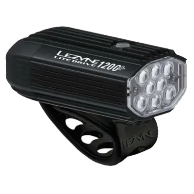 Переднє світло LEZYNE LITE DRIVE 1200+ FRONT Чорний матовий 1200 люменів Y17