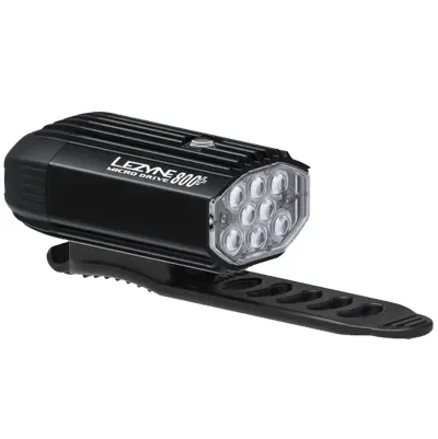 Переднє світло LEZYNE MICRO DRIVE 800+ FRONT Чорний матовий 600 люменів Y17