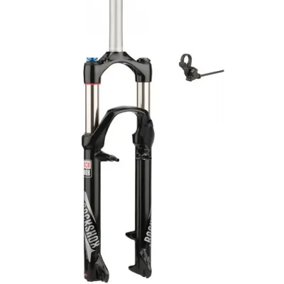 Вилка RockShox 30 Silver TK - Coil 100mm, 26", вісь 9mm, Чорний, TurnKey Манетка права, Шток 1 1/8"