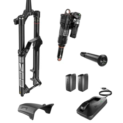 Комплект підвіски RockShox Flight Attendant Upgrade Kit - (ZEB 29 FA 170, SuperDeluxe205x60FA Trunnion/No Bushing, DubFA Pedal Sensor, 2 Batteries w/charger) A1 - Specialized Enduro