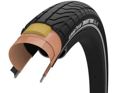 Покришка 700x50 (50-622) GoodYear Transit SUV S3:Protection, Wire, Black + reflective strips, 60tpi