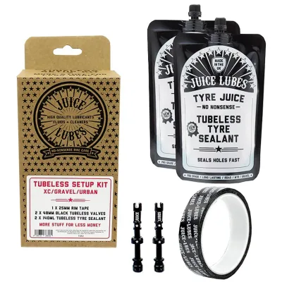 Набір безкамерки JUICE LUBES DH/Trail/Enduro, 30mm Tape, 48mm Valves, 280ml Sealant
