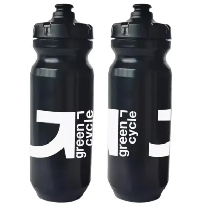 Фляга 0,75 Green Cycle GBT-517 зі збільшеним клапаном, чорна з білим