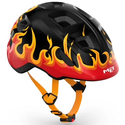 Шолом MET HOORAY CE BLACK FLAMES | GLOSSY S (52-56)