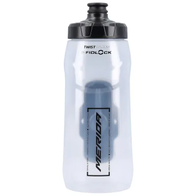 Фляга + Фляготримач MERIDA/FIDLOCK Transparent, Glossy Black 620 ccm Bottle with connector