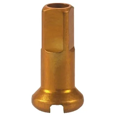 Ніпелі алюмінієві DT nipples in light alloy gold 2.0 x 12 mm 30-008 х100шт