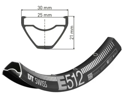 Обід DT SWISS E 512 27x25 DISK BRAKE 28отв.