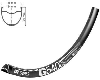 Обід DT SWISS G 540 29X24 DISK BRAKE 28отв.