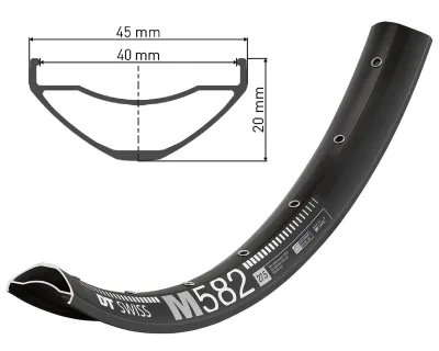 обод DT SWISS M 582 27x40 DISK BRAKE 28отв.
