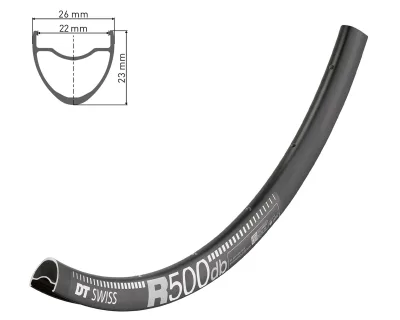 Обід DT SWISS R 500 29X22 DISK BRAKE 28отв.
