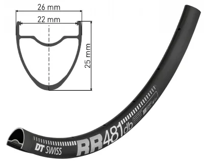 Обід DT SWISS RR 481 27X22 DISK BRAKE 28отв.
