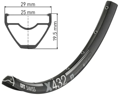 Обід DT SWISS X 432 29x25 DISK BRAKE 32отв.