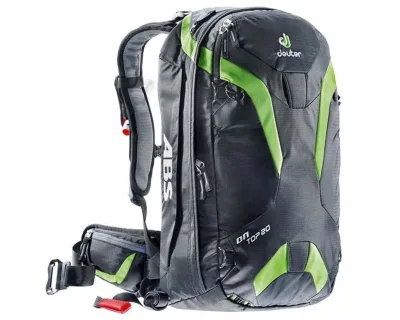 Рюкзак DEUTER On Top ABS 20 колір 7251 black-kiwi Для скі-туру