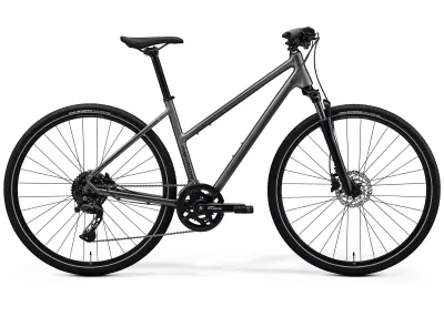 Велосипед 28" Merida Crossway 300 (2026) рама - W-M Silk Warm Slate Grey(Black)