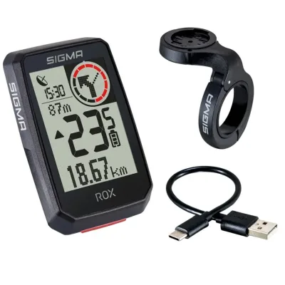 Велокомп'ютер Sigma Sport ROX 2.0 Top Mount Black