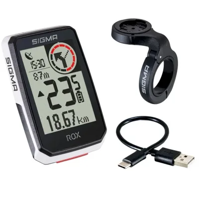 Велокомп'ютер Sigma Sport ROX 2.0 Top Mount White