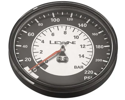 Манометр LEZYNE 220 PSI GAUGE 3.5" Сріблястий 220PSI Y13