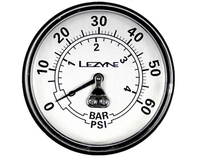 Манометр LEZYNE 60 PSI GAGUE 2.5" Сріблястий 60PSI Y13
