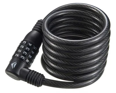 Замок MERIDA Lock Digits 4 тросовий 120см чорний