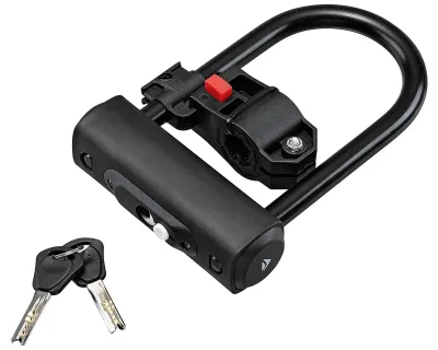 Замок U-Lock MERIDA короткий на ключі чорний