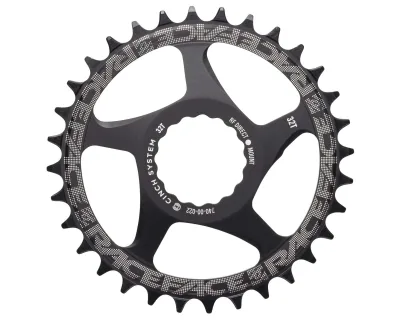 Зірка RACE FACE CINCH DM, 34T, 10-12 ск, Narrow Wide (MATTE BLK) Матова Чорна (Алюмінієва)