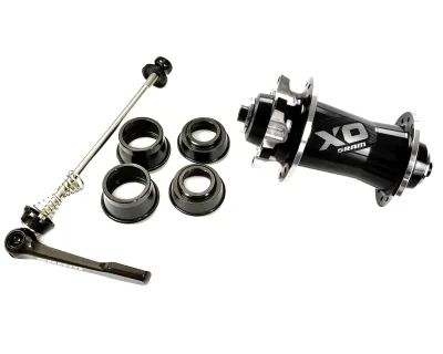 Втулка SRAM Передня X0 Disc 6-болт 28 отворів QR/15/20 мм (BLK/SLV) Чорний/Сріблястий