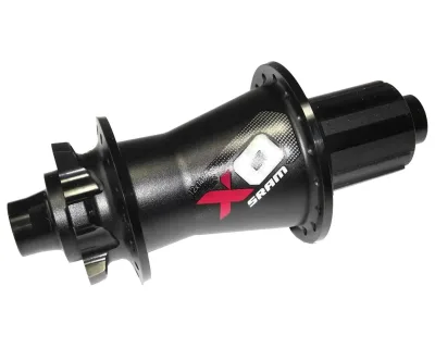 Втулка SRAM X0 Задня, 32 отв., 12x148 мм Boost, Shimano (BLK/RD) Чорно-Червона Алюмінієва