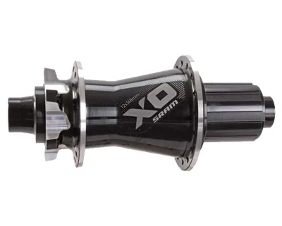 Втулка SRAM X0 Задня, 32 отв., 12x148 мм Boost, Shimano (BLK/SLV) Чорно-Срібляста Алюмінієва