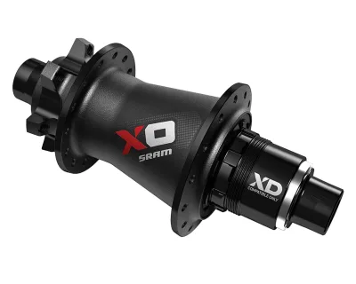 Втулка SRAM X0 Задня, 28 отв., QR/12 мм, XD Body (BLK/RD) Чорно-Червона Алюмінієва