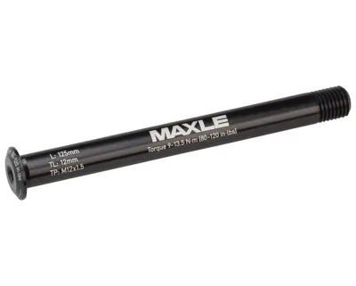 Вісь RockShox Maxle Stealth Передня Road, 12x100 мм, 125 мм, M12x1.50 Алюмінієва (BLK) Чорна