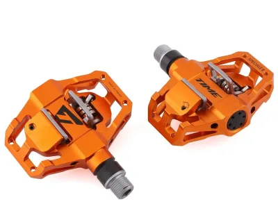 Педалі TIME Speciale 8 Enduro алюмінієві з ATAC Cleats (Orange Помаранчевий) контактні