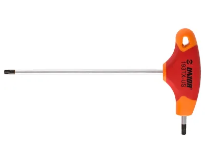 Ключ Torx Unior Tools с T-образной рукояткой TX 27 (красный)