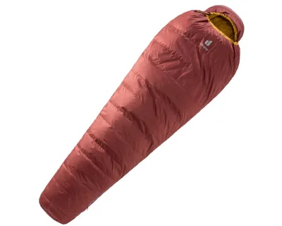 Спальник DEUTER Astro 300 L (колір Redwood-Curry) пуховий, подовжений, лівий зіпер