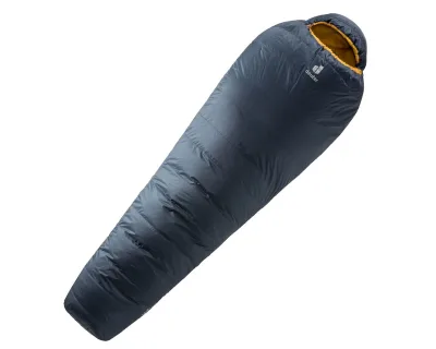 Спальник DEUTER Astro 500 L (колір Ink-Curry) пуховий, подовжений, лівий зіпер