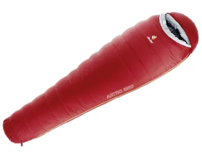 Спальник DEUTER Astro 550 L (колір Cranberry) пуховий, подовжений, лівий зіпер