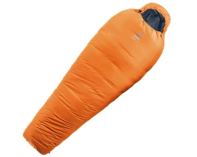 Спальник DEUTER Orbit -5° L (колір Mandarine-Ink) синтетичний, подовжений, лівий