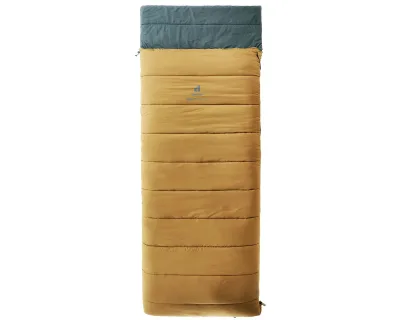 Спальник DEUTER Orbit SQ -5° (caramel-teal, правий) ковдра, синтетичний, комфорт 0°C