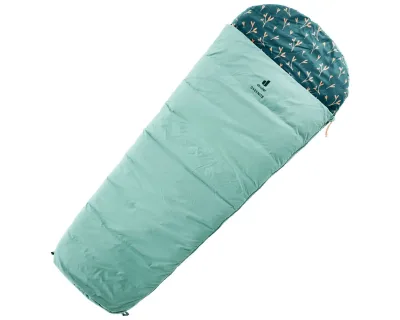 Спальник DEUTER Overnite (jade-deepsea, лівий) ковдра, синтетичний, комфорт +13°C
