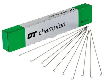 Шприхи DT SWISS Champion 2.0 x 142 мм, 100 шт, (Срібний)