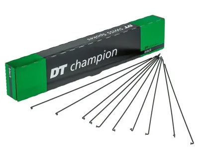 Шприхи DT Swiss Champion 2.0 x 289 мм (Чорний) - 100 шт