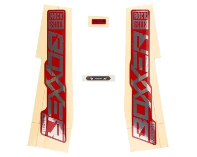 Набор наклеек RockShox BXR ULTIMATE 27/29" (Глянцевый, Красный) SRAM