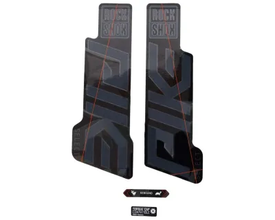 Набір наліпок RockShox PIKE ULTIMATE 27/29" (Глянцевий Чорний/Срібний) SRAM