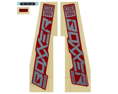 Набір наліпок ROCKSHOX BOXXER ULTIMATE 27/29 GLOSS POLAR FOIL (Червоний)