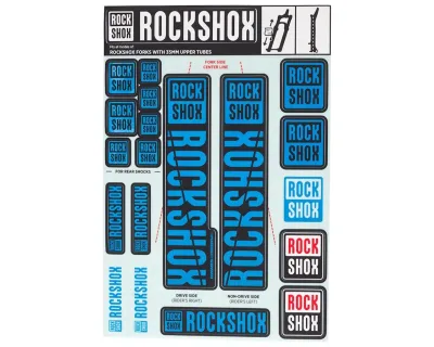 Набір наліпок RockShox KIT 35 мм WATER BLU (Водяний Синій)