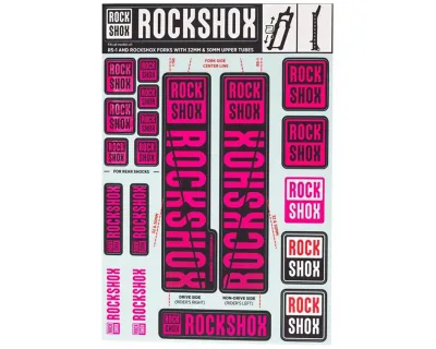 Набір наліпок RockShox KIT 30/32/RS1 (Маджента) SRAM